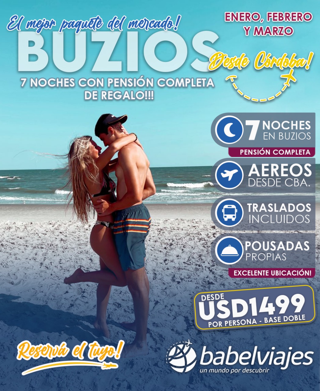 CUPOS BUZIOS ALTA PRE VENTA